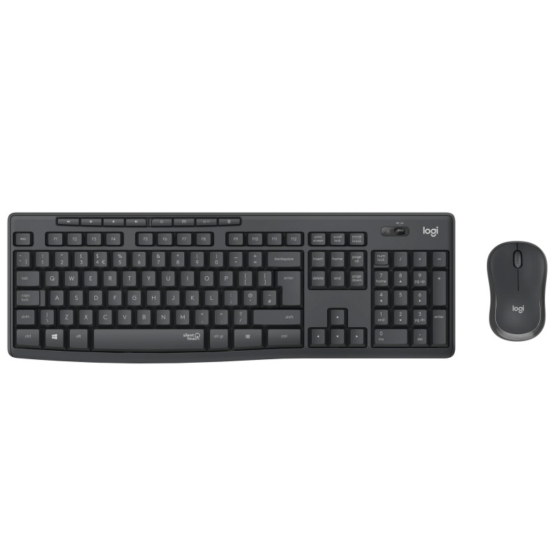 Tastatur & computermus - Logitech MK295 Silent trådløst tastatur og mus sort