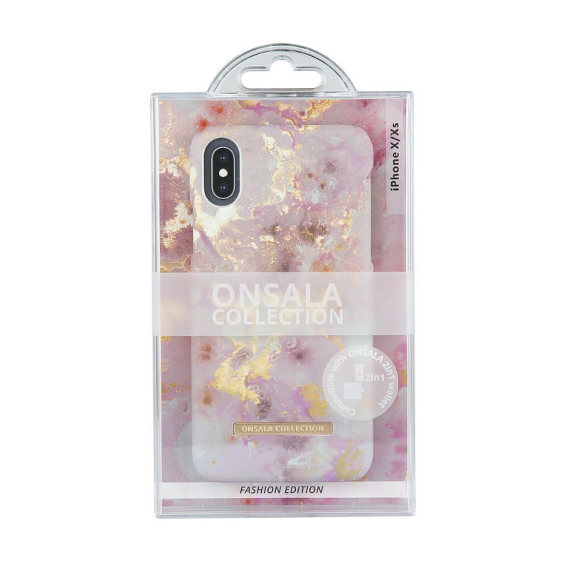 Skaller og hylstre - Onsala mobilskal till iPhone X / XS RoseGold Marble