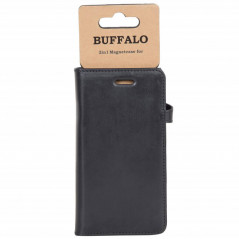 Cases - Buffalo magnetisk 2-i-1 læderpungetui til Samsung Galaxy S9+ Plus