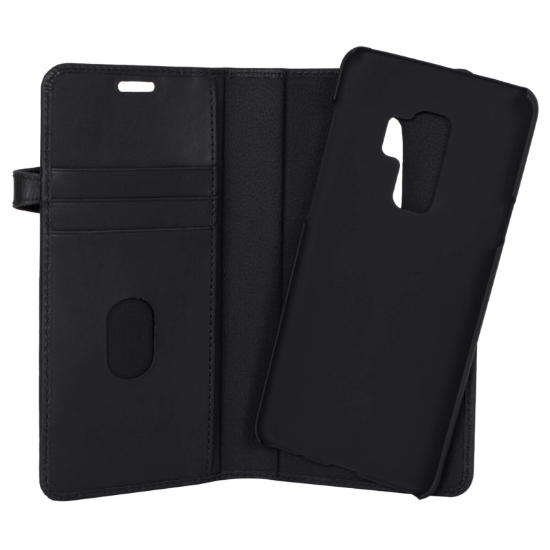 Cases - Buffalo magnetisk 2-i-1 læderpungetui til Samsung Galaxy S9+ Plus