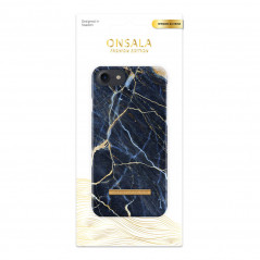 Onsala mobiltelefontaske til iPhone 6/7/8/SE2/SE3 Soft Black Galaxy Marble