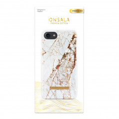 Onsala mobiletui til iPhone 6/7/8/SE Soft White Rhino Marble