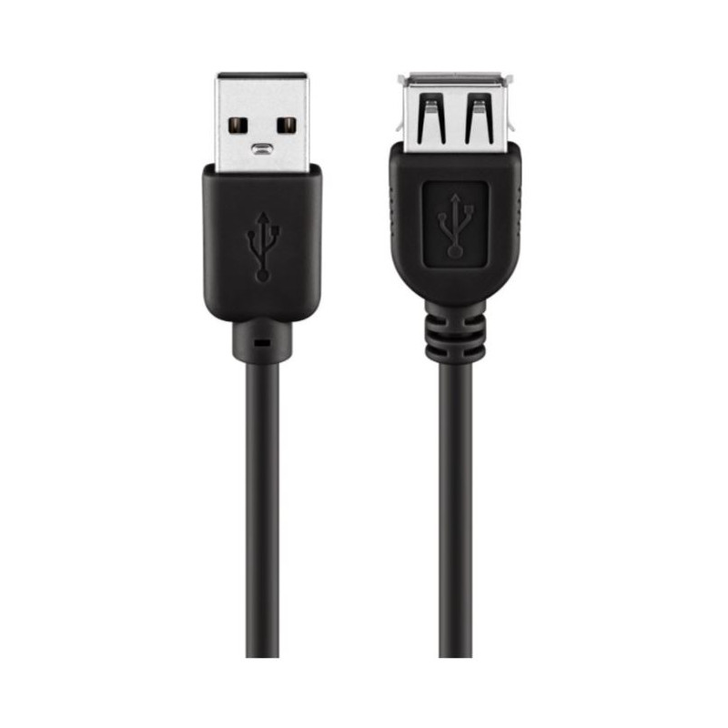 USB-kabel og USB-hubb - USB 2.0-forlængerkabel USB-A (han) til USB-A (hun)