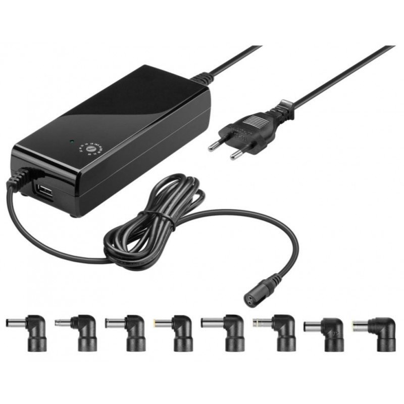 Universal computeroplader - Goobay universal computeroplader 90 watt til bærbare computere med USB