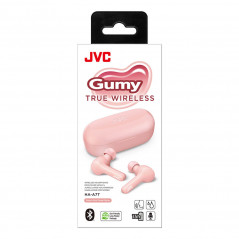 Trådløse headset - JVC Gumy Bluetooth-hovedtelefoner, in-ear, pink