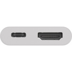 USB-C Multiport til HDMI-adapter med USB-C 60 W strømforsyning 4K@30Hz 2K@60Hz