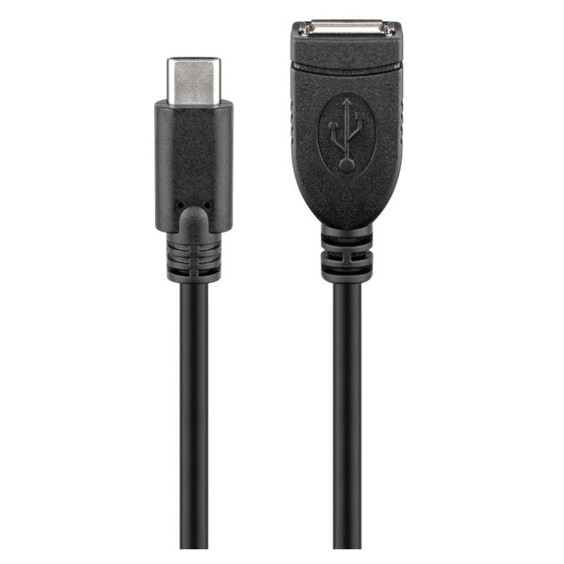 Tilbehør til computere, bærbare computere, mobiltelefoner, tv og tablets - USB-C til USB 2.0 hunkabel 0.2M