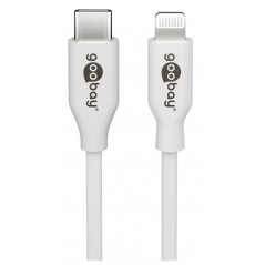 Goobay USB-C til Lightning-kabel MFi-Certificeret hvid