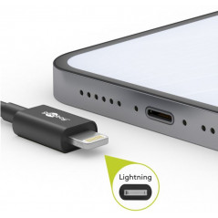 Computertilbehør - Goobay USB-C til Lightning-kabel MFi-Certificeret hvid