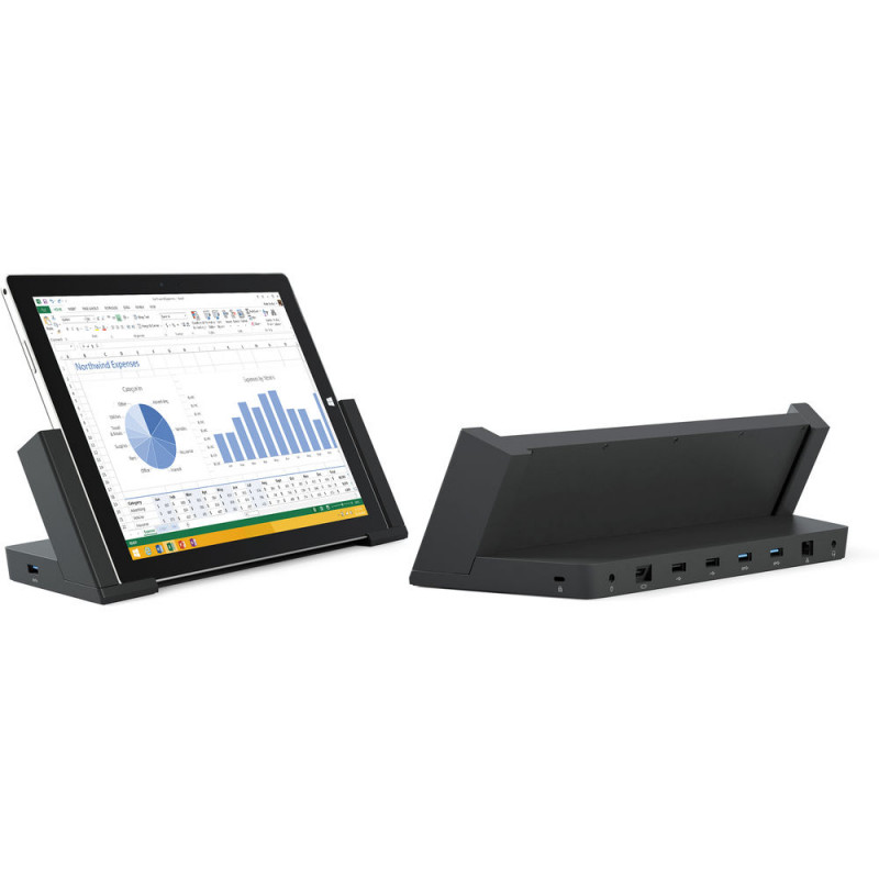 Tablet tilbehør - Dockningsstation till Microsoft Surface Pro 3 utan laddare (beg)