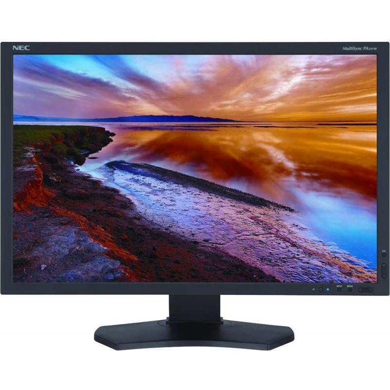 Brugte computerskærme - NEC MultiSync 24" LCD-skærm med IPS-panel (brugt)