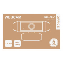 Webkamera - Deltaco Webcam med 2K-opløsning inkl. stativ