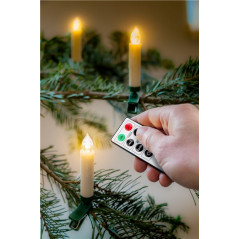 Inomhusbelysning - Goobay trådløs juletræsbelysning med LED-lys