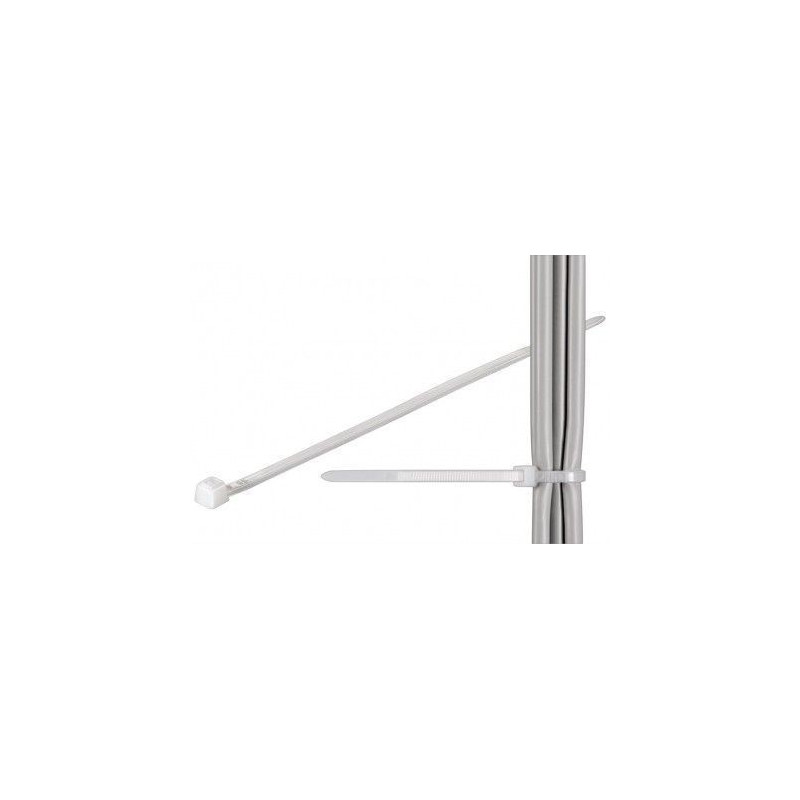 Kabelhåndtering - Cable ties 100-pak hvid (10 cm)