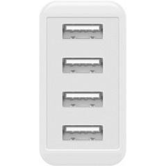 Strømadapter til USB-oplader 3A, 4xUSB