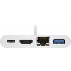 Skærmkabel & skærmadapter - USB-C Multiport til HDMI/Ethernet/USB-A med USB-C PD 60W 4k@30Hz 2K@60Hz