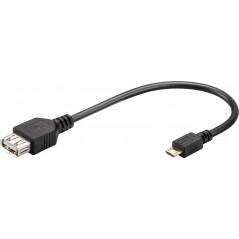 Micro-USB/USB-A OTG højhastighedskabel