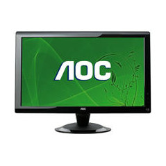 Brugte computerskærme - AOC 23.6" LED-skärm (beg med märke skärm)