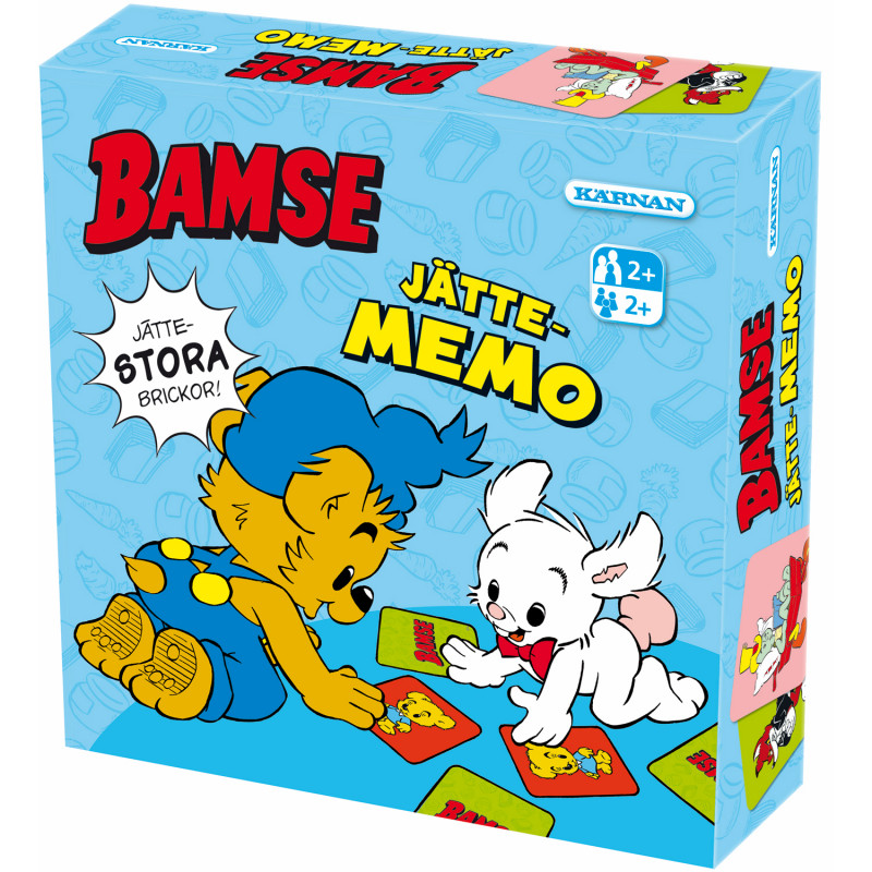 Spil & minispil - Bamse kæmpe-memo spil