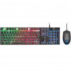 Trust GXT 838 Azor Gaming RGB Combo med regnbuebelysning