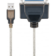 USB-A til parallelport-printerkabel 1,5 meter