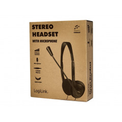 Chat-headsets - LogiLink HS0052 headset med 3,5 mm