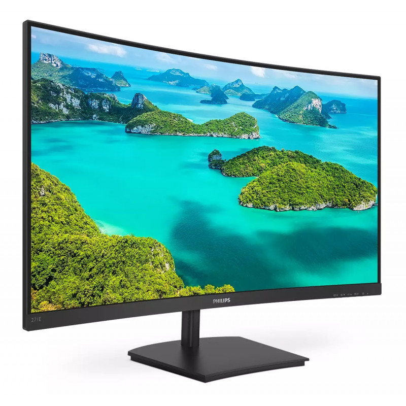 Computerskærm 25" eller større - Philips 27" E-line 271E1 Välvd Full HD-skärm med VA-panel (fyndvara)