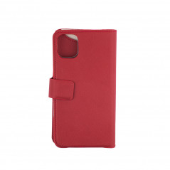 iPhone 12 - Onsala 2-i-1 magnetisk pungetui til iPhone 12 / 12 Pro Saffiano Red