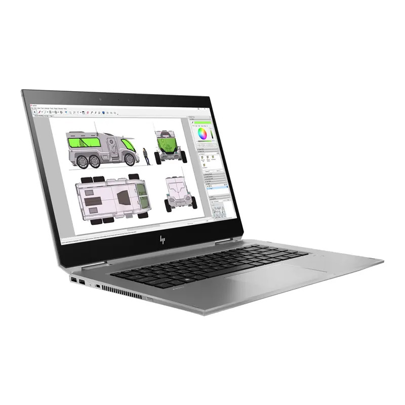 Brugt bærbar computer 15" - HP ZBook Studio x360 G5 FHD Touch i7 16GB 512GB SSD Quadro P1000 (beg) (brugt)