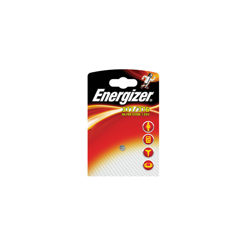 Elektrisk tilbehør - Energizer 377/376 sølvoxid-batteri