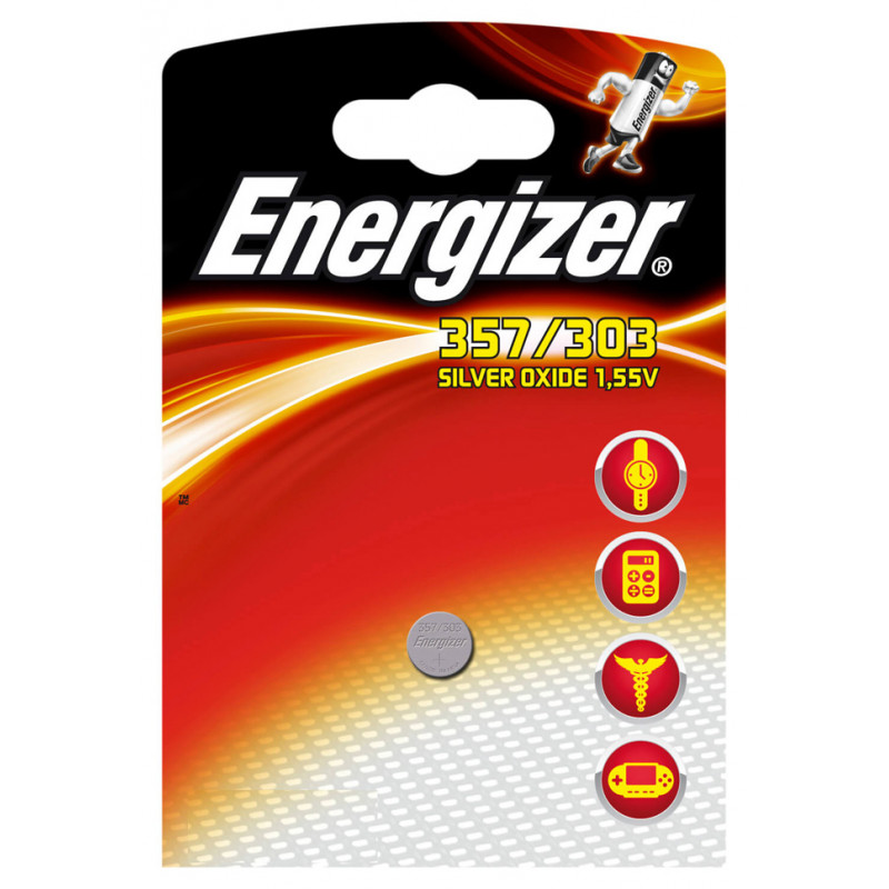 Elektrisk tilbehør - Energizer 357/303 sølvoxid-batteri