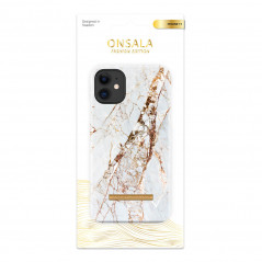 Onsala mobiletui til iPhone 11 Soft White Rhino Marble