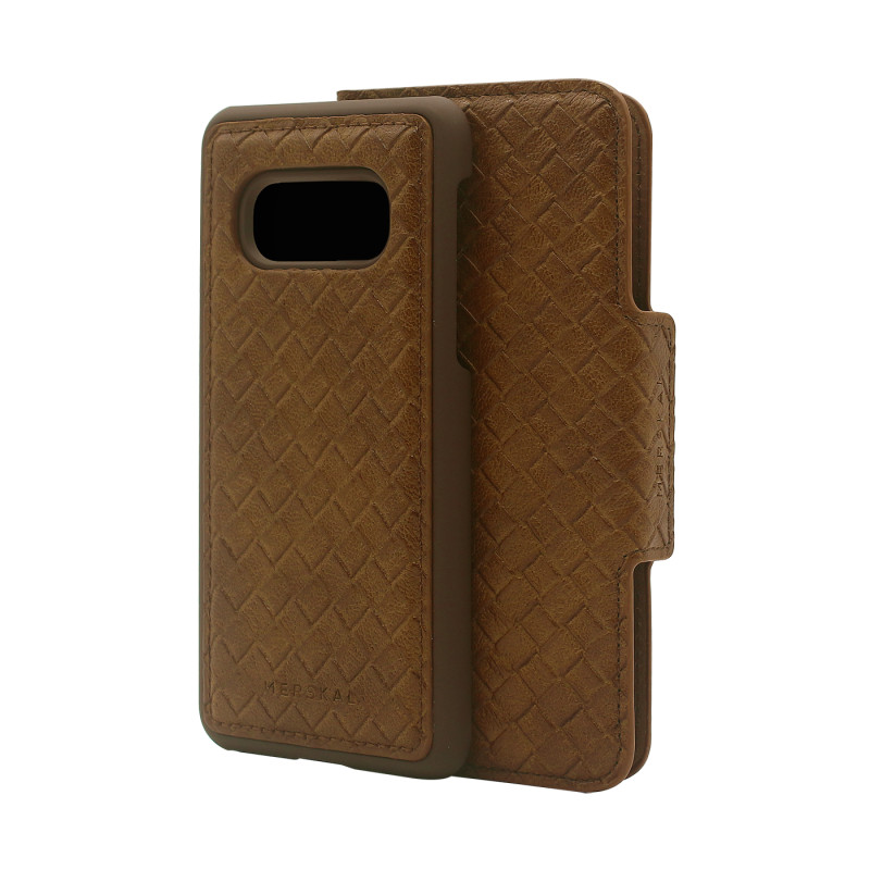 Cases - Etui med magnetisk mobilskal til Samsung S10e (Brown Elite)