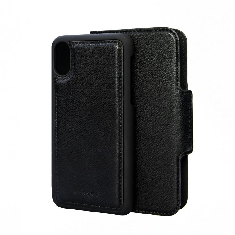 Skaller og hylstre - Etui med magnetisk mobilskal til iPhone X/Xs (Black)