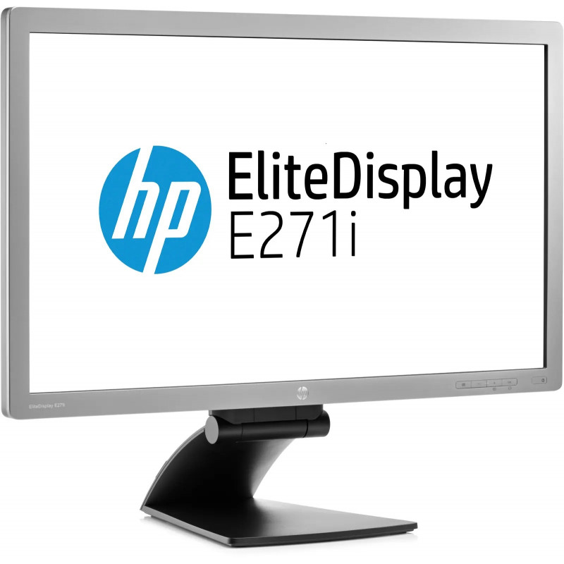 Brugte computerskærme - HP EliteDisplay 27" E271i Full HD IPS-skærm (brugt)