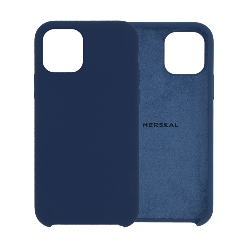 Skaller og hylstre - Merskal premium silikoneskal til iPhone 11 Pro (Blue)