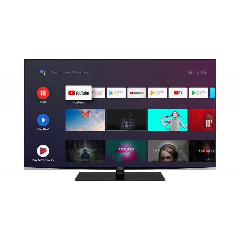 Billige tv\'er - Hitachi 55-tums Smart-TV UHD 4K med Android (fyndvara)