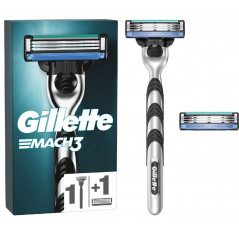 Gillette Mach3 Base Razor 2up Rakhyvel + 2 rakblad