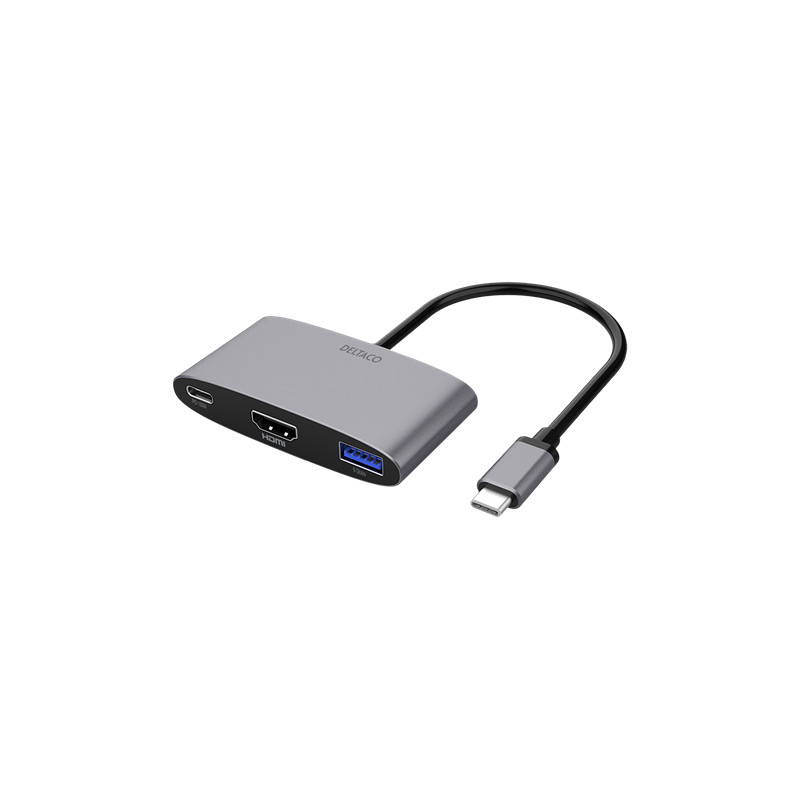 Skærmkabel & skærmadapter - USB-C Multiport til HDMI-adapter med USB/USB-C PD 100W 4K 60Hz