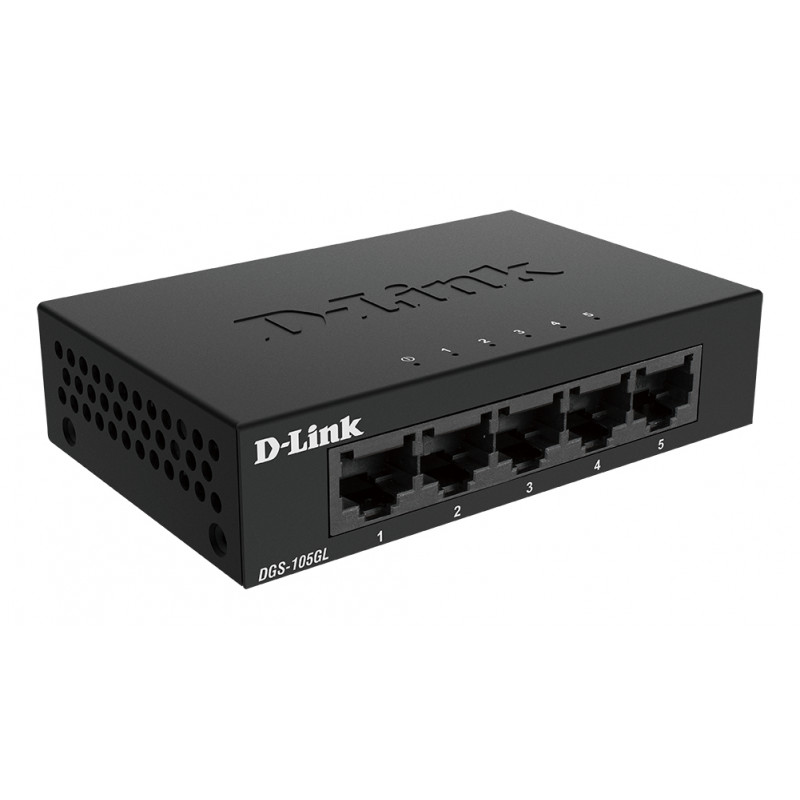 Netværksswitch - D-Link 5-portars gigabitswitch