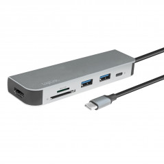 LogiLink USB-C Multi-hub med HDMI/2xUSB/SD-læser/PD 60W/4K2K@30Hz