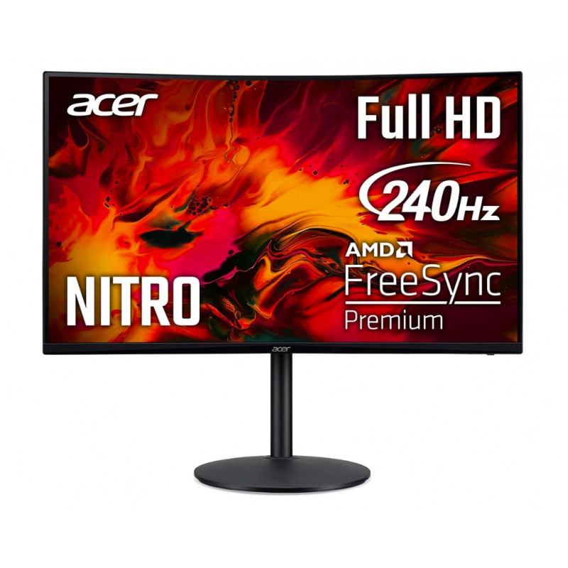 Computerskærm 25" eller større - Acer Nitro buet 32" gamingskærm XZ320Q