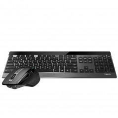 Trådløse tastaturer - Rapoo 9900M trådløst tastatur og mus med multitilstand (Bluetooth + USB)