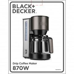 Kaffemaskine - Black+Decker kaffemaskine med permanent filter 1,25L 870W