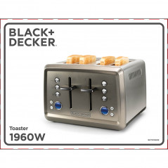 Brødrister - Black+Decker Brødrister 4 skiver 1960W