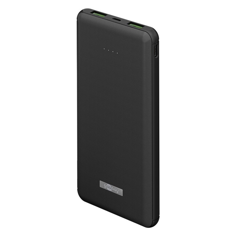 Portable batterier - Hurtig opladning PowerBank 10.000mAh med QI, USB-C PD 18W, QC 3.0