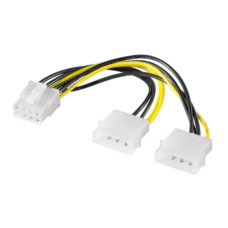 Øvrige komponenter - 2x 4-pin Molex til 8-pin PCIe