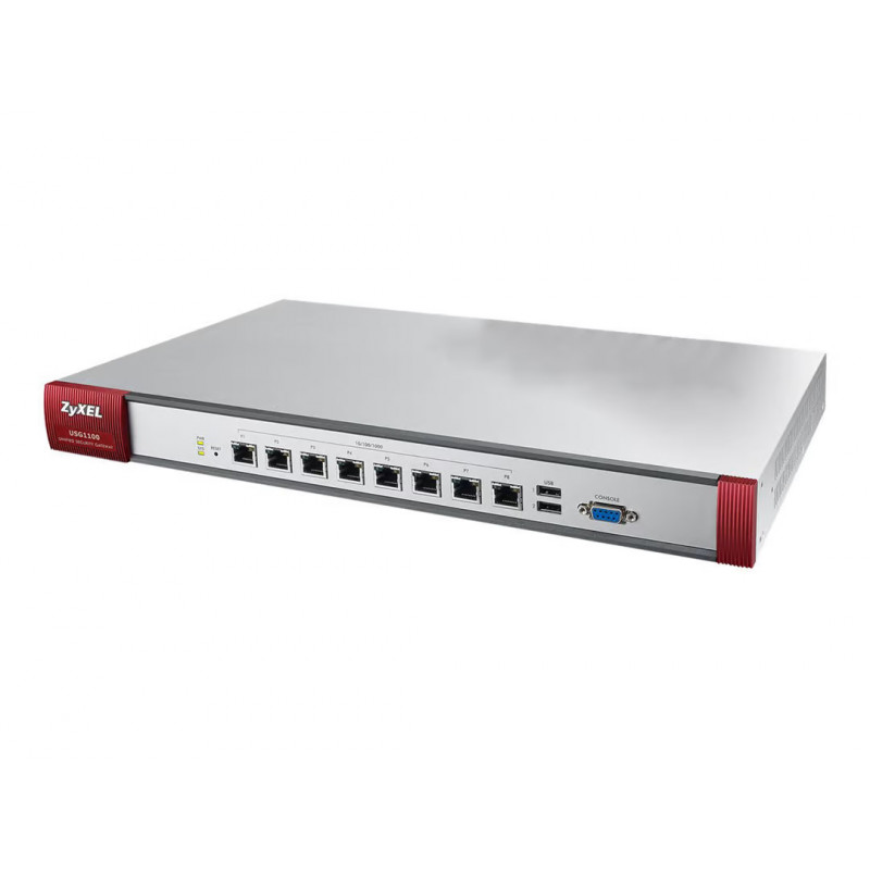 Netværksswitch - Zyxel USG1100 firewall med gigabit-switch med 8 porte (brugt)