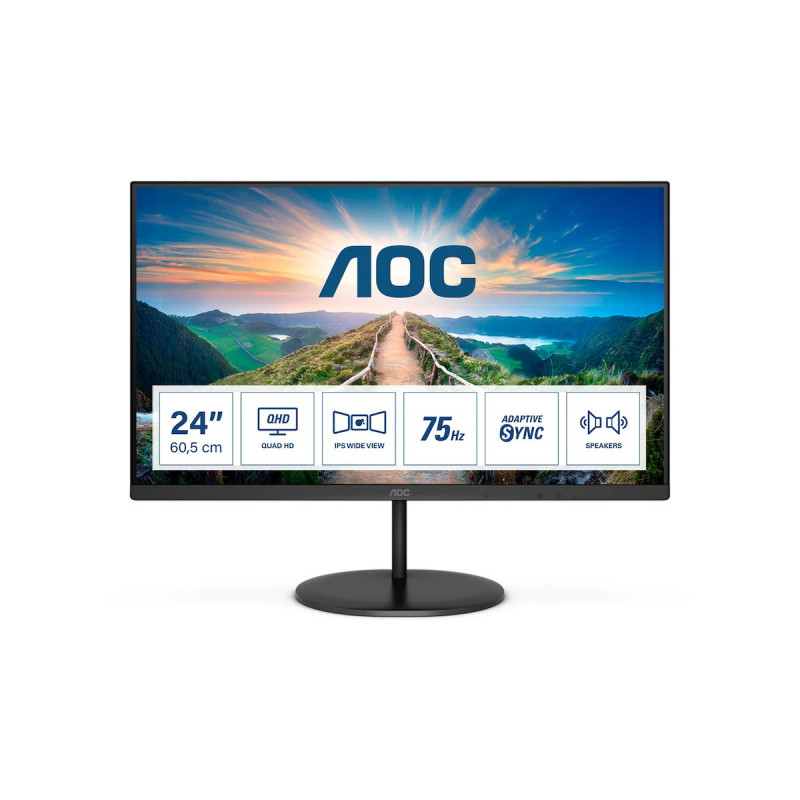 Computerskærm 15" til 24" - AOC Q24V4EA 24-tums QHD/2K IPS-skärm