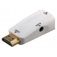 HDMI til VGA-adapter med lydunderstøttelse